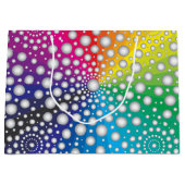 Circles Mandala 2 Große Geschenktüte (Vorderseite)