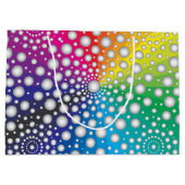 Circles Mandala 2 Große Geschenktüte (Rückseite)