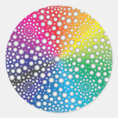 Circles Mandala 2 Runder Aufkleber (Vorderseite)