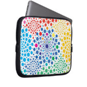 Circles Mandala 3 Laptopschutzhülle (Vorne Rechts)