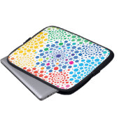 Circles Mandala 3 Laptopschutzhülle (Vorne Knopf)