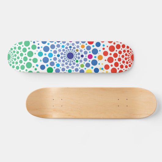 Circles Mandala 3 Skateboard (Horizontal)