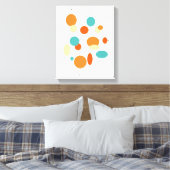 Circles Midjahrhundert Moderne, 11 Zoll x 14 Zoll Leinwanddruck (Insitu (Schlafzimmer))
