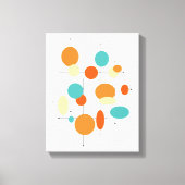 Circles Midjahrhundert Moderne, 11 Zoll x 14 Zoll Leinwanddruck (Vorderseite)