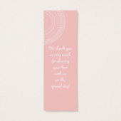 Circles 'n Hinterns, Baby Girl Dusche Einladung (Rückseite)