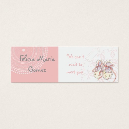 Circles 'n Hinterns, Baby Girl Dusche Einladung (Vorderseite)