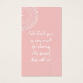 Circles 'n Hinterns, Baby Girl Dusche Einladung (Rückseite)