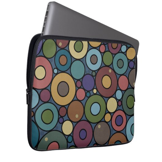 Circles Notebook-Ärmel Laptopschutzhülle (Vorne Rechts)