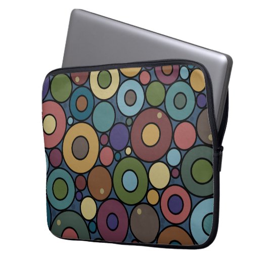 Circles Notebook-Ärmel Laptopschutzhülle (Vorderseite Links)