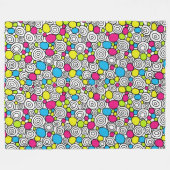 Circles Pattern 210819 - Colors 01 Fleecedecke (Vorderseite (Horizontal))