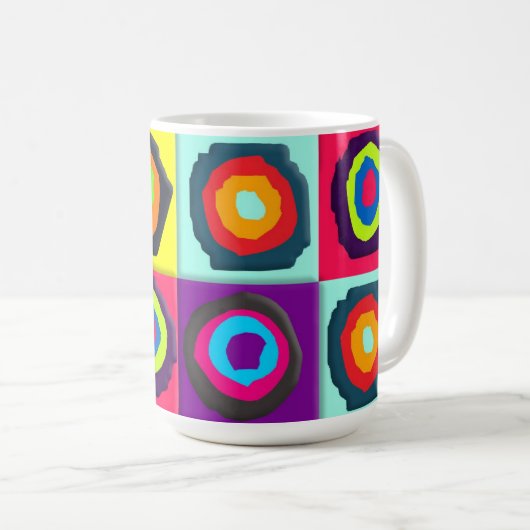 circles pattern  kaffeetasse (VorderseiteRechts)