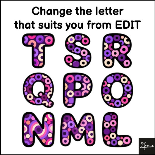 Circles Pattern Monogram Striped Backpack Bedruckter Rucksack