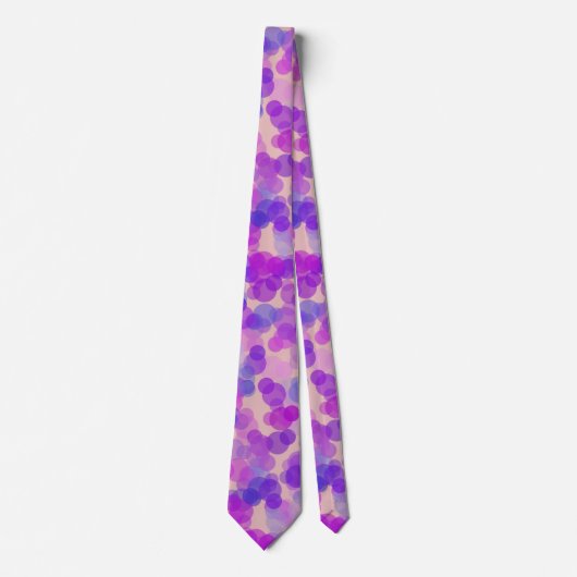 Circles Pattern Neck Tie Krawatte (Vorderseite)