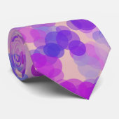 Circles Pattern Neck Tie Krawatte (Gerollt)