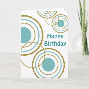 Circles Trio Birthday Card Karte