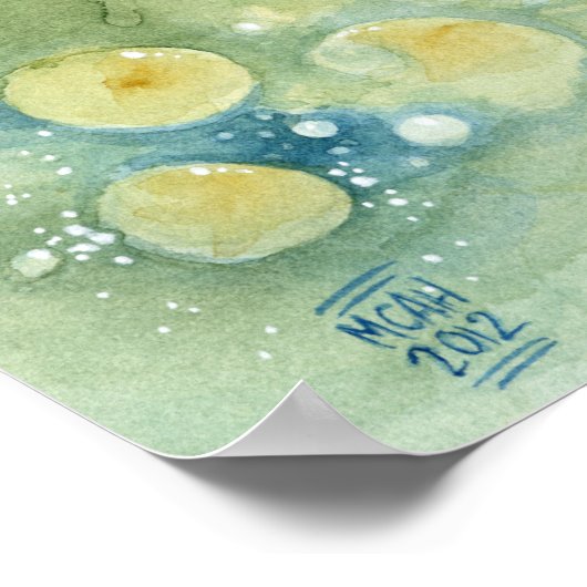 Circles within Circles Print Poster (Ecke)