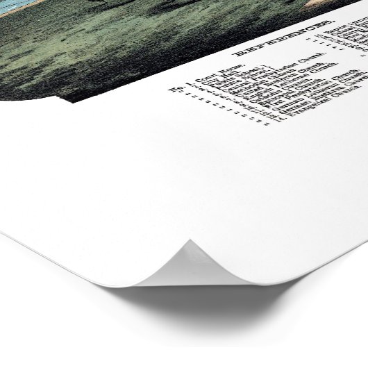 Circleville, OH, Panoramablick - 1876 Poster (Ecke)