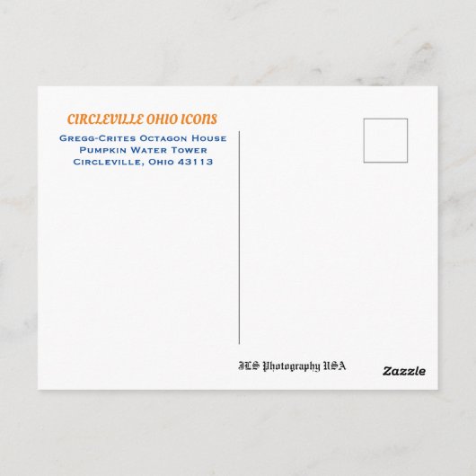 Circleville Ohio Postcard Postkarte (Rückseite)
