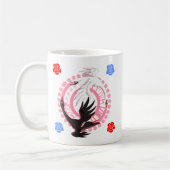 Circling Swan Love Romantic Fantasy Art 11 oz Mug Kaffeetasse (Links)