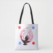 Circling Swan Love Romantic Fantasy Art Tote Tasche (Vorderseite)