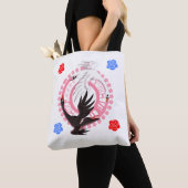 Circling Swan Love Romantic Fantasy Art Tote Tasche (Von Nahem)