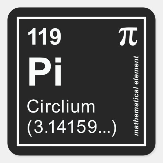 CIRCLIUM QUADRATISCHER AUFKLEBER (Vorderseite)