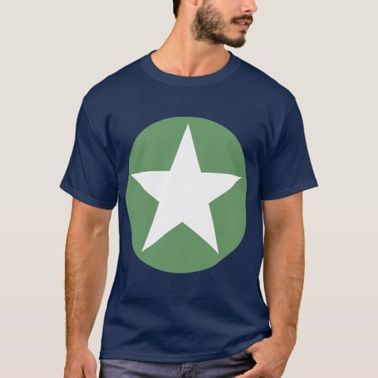 Circlone Star - Weiß mit Army Green T-Shirt (Vorderseite)