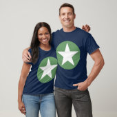 Circlone Star - Weiß mit Army Green T-Shirt (Unisex)