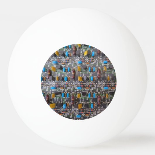 Circuit1 Drei-Sterne-Ping-Ball Tischtennisball (Vorderseite)