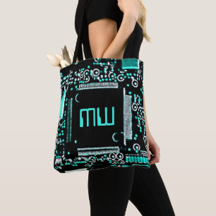 Circuit Aqua 2 Monogramm Totbeutel Aqua Back Tasche