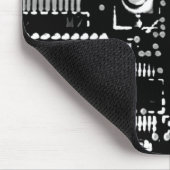 Circuit B&W 2 Mouspad Mousepad (Ecke)