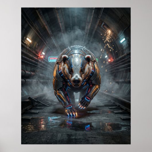 Circuit Badger Tunnel Rush Poster (Vorne)