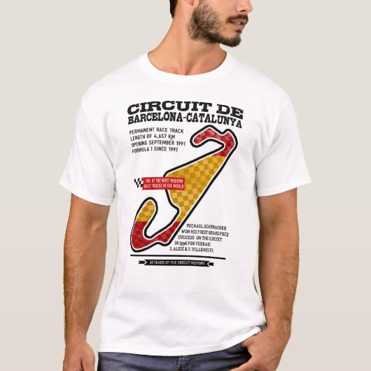 Circuit Barcelona-Catalunya Race Track T-Shirt (Vorderseite)