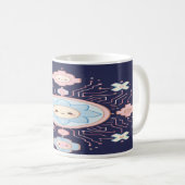 “Circuit Blossom Café: Sip the Spark of Joy” Kaffeetasse (VorderseiteRechts)