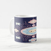 “Circuit Blossom Café: Sip the Spark of Joy” Kaffeetasse (Vorderseite Links)