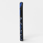 Circuit Blue 2 monogramm iPhone Gehäuse Case-Mate iPhone Hülle (Hinten/Links)