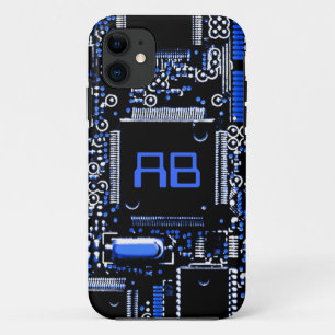 Circuit Blue 2 monogramm iPhone Gehäuse Case-Mate iPhone Hülle