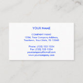 Circuit Blue 2 "monogramm Visitenkarte weiß (Rückseite)