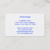 Circuit Blue 2 "monogramm Visitenkarte weiß (Rückseite)