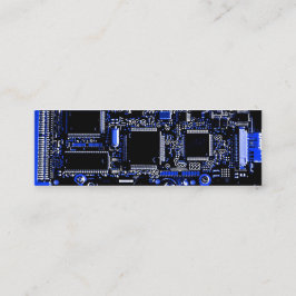 Circuit Blue 2 Visitenkartenvorlage blau Mini Visitenkarte