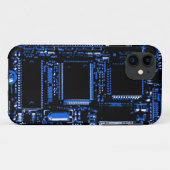 Circuit Blue iPhone Gehäuse Case-Mate iPhone Hülle (Rückseite (Horizontal))