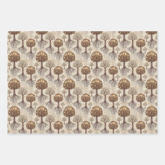 Circuit Board and Trees Roots Geschenkpapier Set (Vorderseite 2)