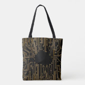 Circuit board background wallpaper tasche (Rückseite)