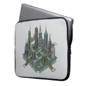 Circuit Board City Chip Futuristic City Case (Vorderseite Links)