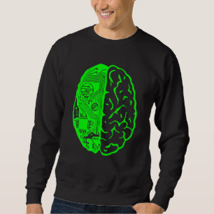 Circuit Board Computer & Brain Ai Learning & Techn Sweatshirt