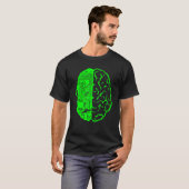 Circuit Board Computer & Brain Ai Learning & Techn T-Shirt (Vorne ganz)