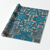 Circuit board geschenkpapier (Ungerollt)