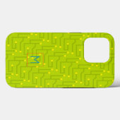Circuit Board Tech INITIAL Green Gaming Spaß Case-Mate iPhone Hülle (Rückseite (Horizontal))