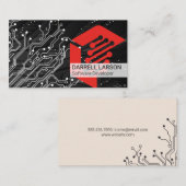 Circuit Board | Technology | Engineer Modern  Visitenkarte (Vorne/Hinten)