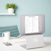 "Circuit Breaker Directory" und "30 Sicherung"-Auf Aufkleber (Laptop auf Schreibtisch)